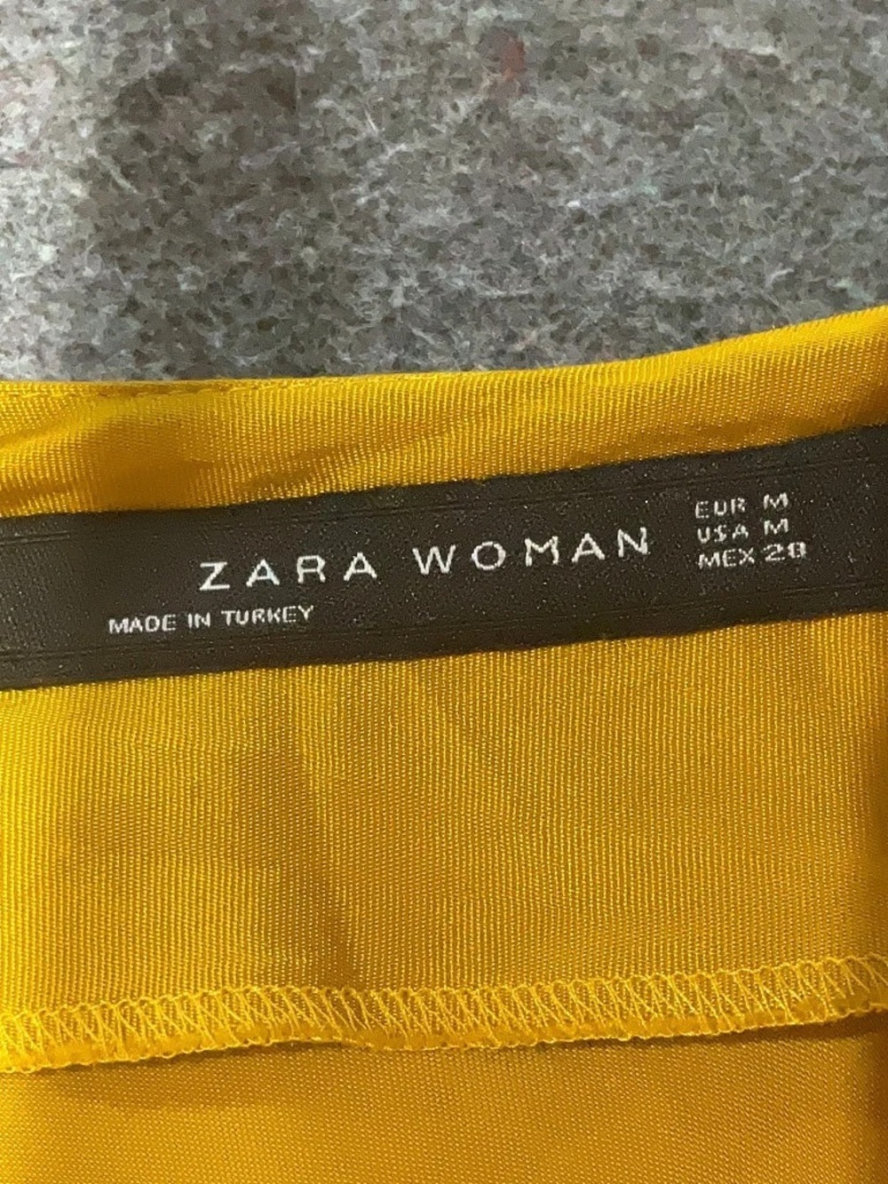 Zara Mustard Yellow Slip Midi Dress - Picture 5 of 5